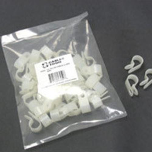 C2G 0.5in Nylon Cable Clamp 50pk range-câbles et serre-câbles Blanc 50 pièce(s) - 43050