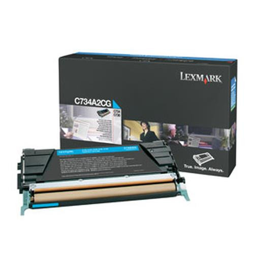 Lexmark  Cartouche de toner Original Cyan - C734A2CG