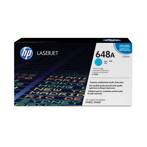 HP 648A toner LaserJet cyan authentique - CE261A