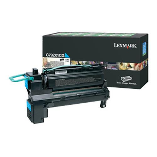 Lexmark  Cartouche de toner 1 pièce(s) Original Cyan - C792X1CG