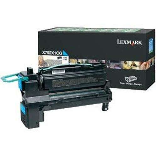 Lexmark  Cartouche de toner 1 pièce(s) Original Cyan - X792X1CG