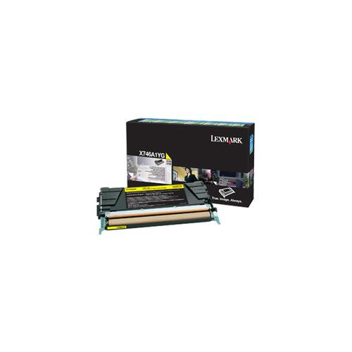 Lexmark  Cartouche de toner 1 pièce(s) Original Jaune - X746A1YG