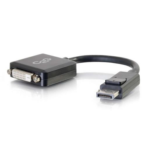 C2G Adaptateur DisplayPort™ 8 pouces mâle vers DVI-D Single Link femelle - Noir - 54321