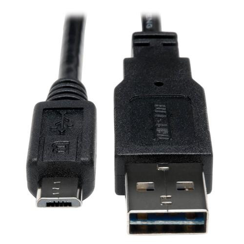 Tripp Lite  câble USB USB 2.0 0,3 m USB A Micro-USB B Noir - UR050-001
