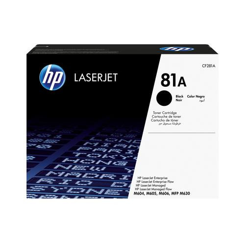 HP 81A toner LaserJet noir authentique - CF281A