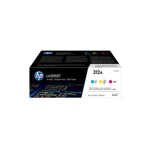 HP Cartouche 312A toner Cyan Tri-Pack - CF440AM