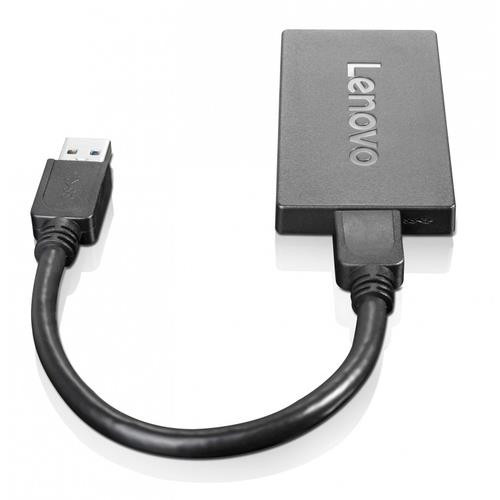 Lenovo  adaptateur graphique USB 3840 x 2160 pixels Noir - 4X90J31021