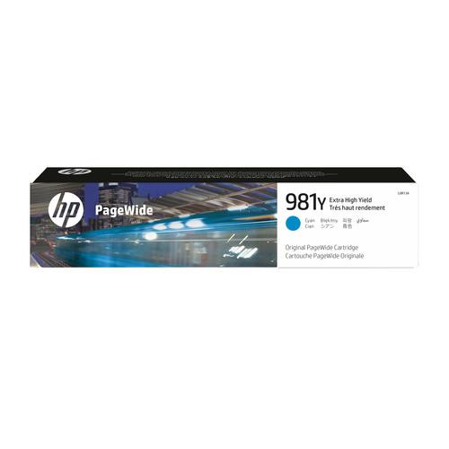 HP 981Y cartouche PageWide Cyan extra grande capacité authentique - L0R13A