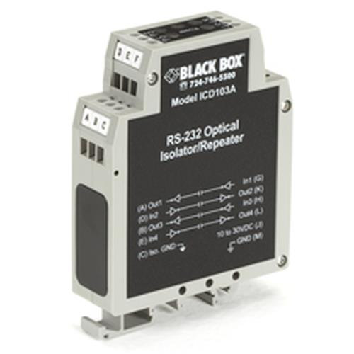 Black Box  convertisseur série, répéteur et isolateur RS-232 - ICD103A