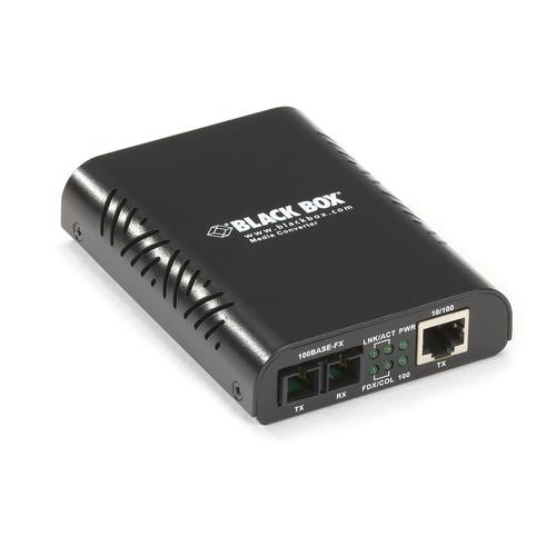 Black Box  convertisseur de support réseau 200 Mbit/s Noir - LBMC300-MMSC