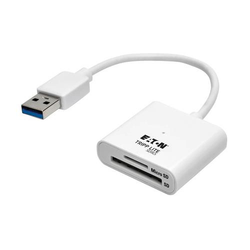 Tripp Lite  lecteur de carte mémoire USB 3.2 Gen 1 (3.1 Gen 1) Blanc - U352-06N-SD