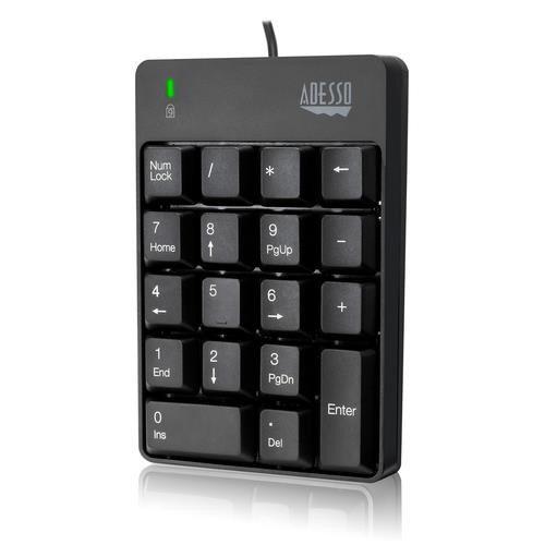 Adesso  clavier numérique Universel USB Noir - AKB-601UB