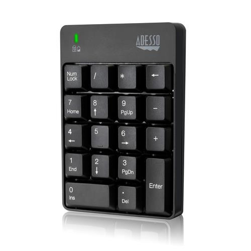 Adesso  clavier numérique Universel RF sans fil Noir - WKB-6010UB