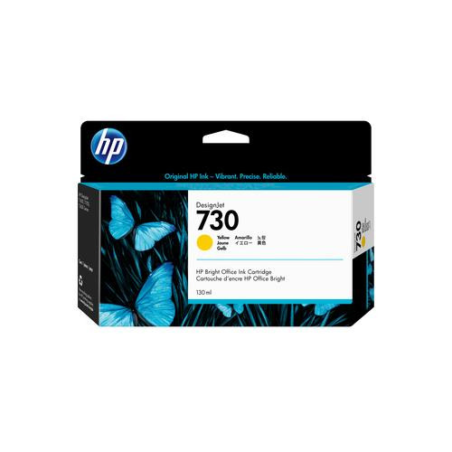 HP Cartouche d’encre 730 DesignJet jaune, 130 ml - P2V64A
