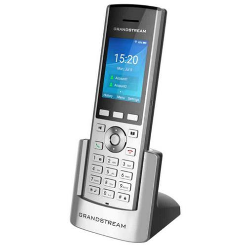 Grandstream Networks  téléphone fixe Noir, Argent 2 lignes LCD Wifi - WP820