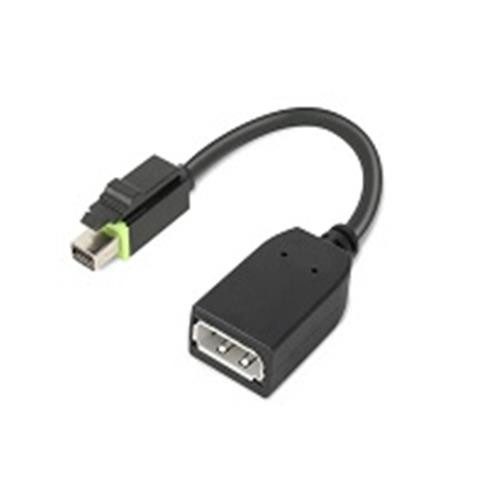Lenovo  câble vidéo et adaptateur Mini DisplayPort DisplayPort Noir - 4X90Q93975