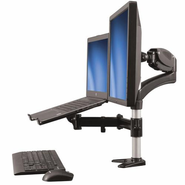 StarTech.com Bras d'écran pour un moniteur - Support pour ordinateur portable avec hauteur réglable - ARMUNONB