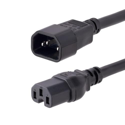 StarTech.com  câble électrique Noir 3,05 m Coupleur C14 Coupleur C15 - H1415-10F-POWER-CORD