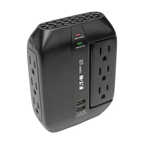 Tripp Lite  protection surtension Noir 6 sortie(s) CA 110 - 125 V - SWIVEL6USB