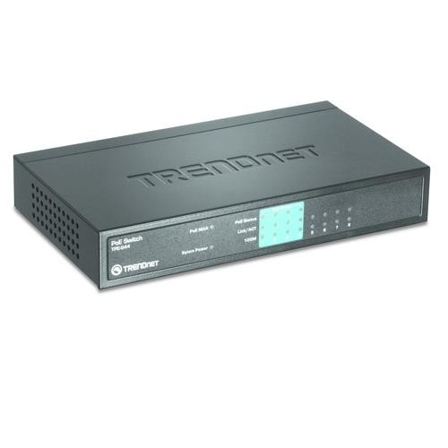 Trendnet  commutateur réseau Non-géré Connexion Ethernet, supportant l'alimentation via ce port (PoE) Bleu - TPE-S44