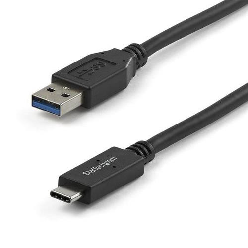 StarTech.com Câble de Charge USB-A vers USB-C de 1m, USB 10Gbps, Charge et Synchronisation, 3A, Certifié USB-IF - Cordon de Charge USB - USB31AC1M