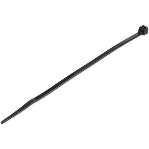 StarTech.com Colliers de Serrage 15 cm Noirs - Largeur 3 mm - Diam. faisceau 39 mm - Résistance traction 18 kg - Fermeture glissière autobloquante nylon avec pointe incurvée - 94V-2/UL -100 pcs - CBMZT6B