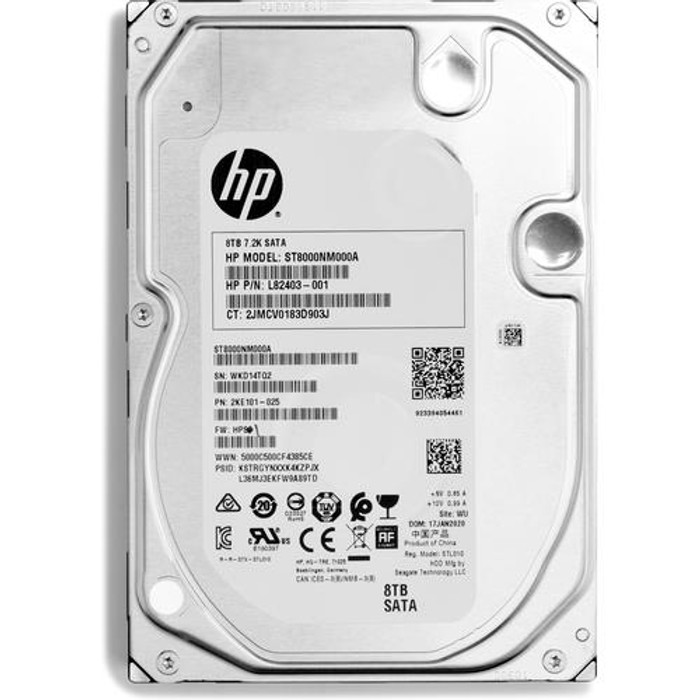 HP 8TB 7200RPM SATA 3.5in Enterprise disque dur 8 To 7200 tr/min 3.5" - 2Z273AA