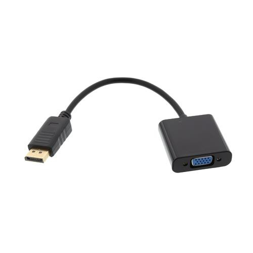 Axiom  câble vidéo et adaptateur VGA (D-Sub) DisplayPort Noir - DPMVGAFK-AX