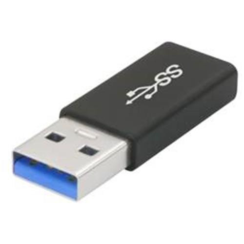 Axiom  changeur de genre de câble USB-A 3.0 USB-C 3.1 Noir - USBA3MUSBCF-AX
