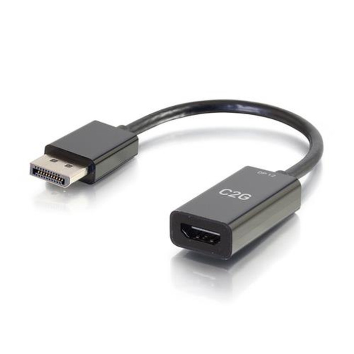 C2G 20 cm Convertisseur adaptateur passif DisplayPort™ mâle vers HDMI® femelle - 4K 30 Hz - 54431