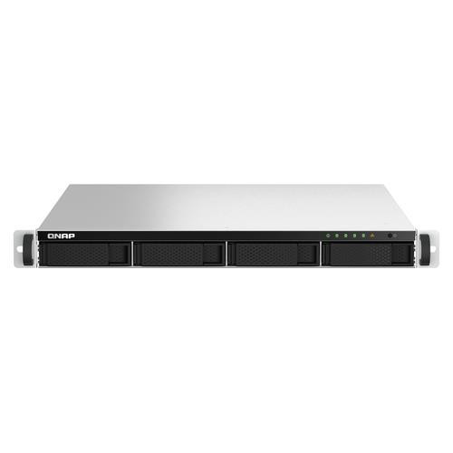 QNAP TS-464U NAS Rack (1 U) Intel® Celeron® N5095 8 Go DDR4 0 To QNAP QTS Aluminium, Noir - TS-464U-8G-US