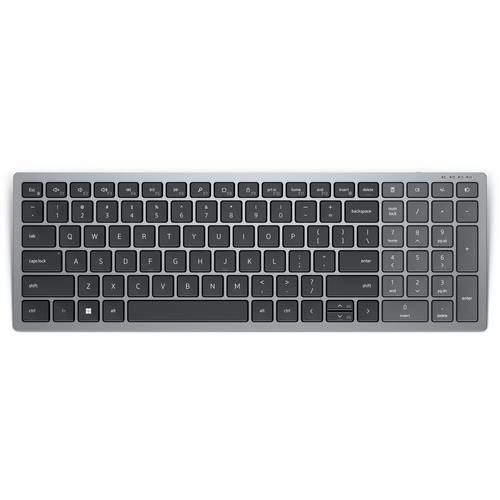 DELL KB740 clavier Bureau RF sans fil + Bluetooth QWERTY Anglais Gris, Noir - KB740-GY-R-US