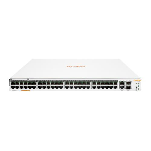 HPE Aruba Networking Instant On 1960 48G 40p Class4 8p Class6 PoE 2XGT 2SFP+ 600W Géré L2+ Gigabit Ethernet (10/100/1000) Connexion Ethernet, supportant l'alimentation via ce port (PoE) 1U Blanc - JL809A#ABA