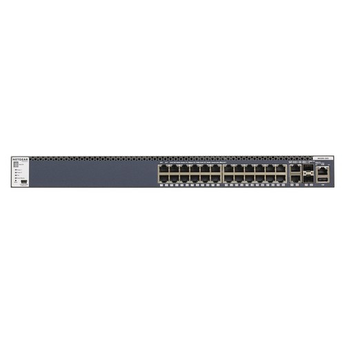 NETGEAR M4300-28G Géré L3 Gigabit Ethernet (10/100/1000) 1U Noir - GSM4328S-100NES