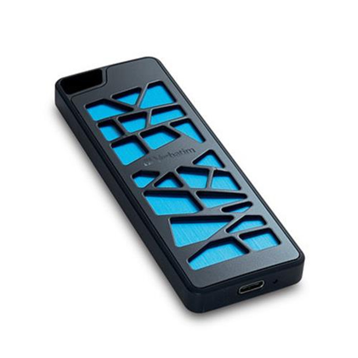 Verbatim VGX1000 512 Go USB Type-C 3.2 Gen 2 (3.1 Gen 2) Noir, Bleu - 70884