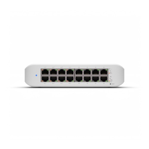 Ubiquiti UniFi Switch Lite 16 PoE L2 Gigabit Ethernet (10/100/1000) Connexion Ethernet, supportant l'alimentation via ce port (PoE) Blanc - USW-LITE-16-POE