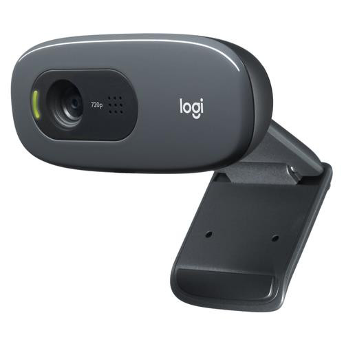 Logitech  webcam 3 MP 1280 x 720 pixels USB Gris, Gris foncé - 960-000694