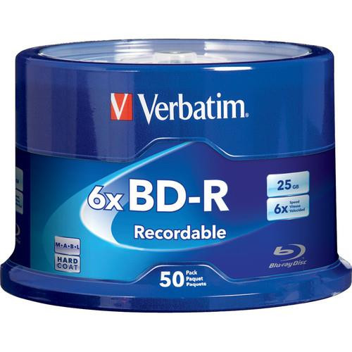 Verbatim  disque vierge Blu-Ray BD-R 25 Go 50 pièce(s) - 98397