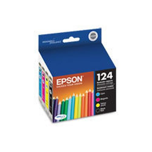 Epson T124120-BCS cartouche d'encre 4 pièce(s) Original Rendement standard Noir, Cyan, Magenta, Jaune - C13T124120-BCS