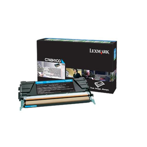 Lexmark  Cartouche de toner 1 pièce(s) Original Cyan - C748H1CG