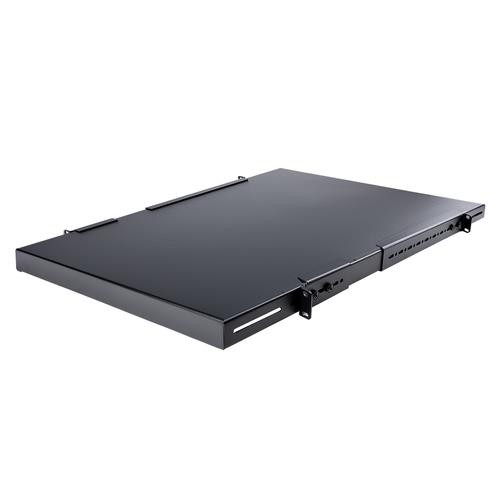 StarTech.com Étagère Réglable pour Montage en Rack Serveur 1U - 150 kg - Profondeur de Montage Réglable de 49,5 à 97,4cm Plateau Universel pour rack d'équipement AV/réseau 19" - Profondeur 69,8 cm - ADJSHELFHD