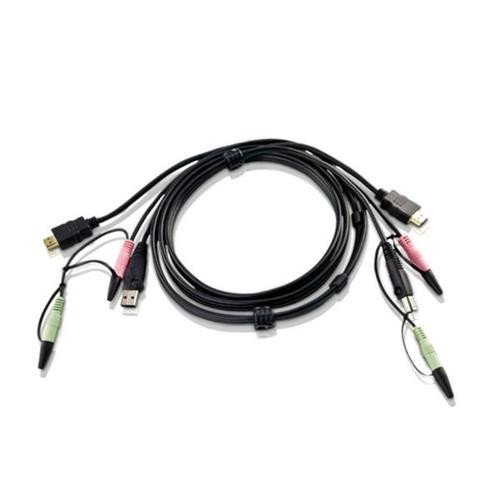 ATEN  câble kvm Noir 1,8 m - 2L7D02UH