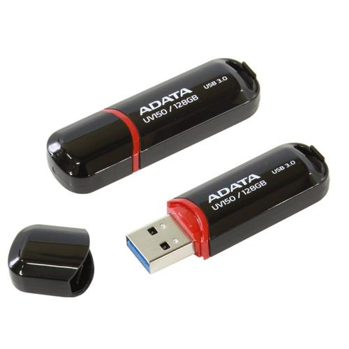 ADATA  lecteur USB flash 128 Go USB Type-A 3.2 Gen 1 (3.1 Gen 1) Noir - AUV150-128G-RBK