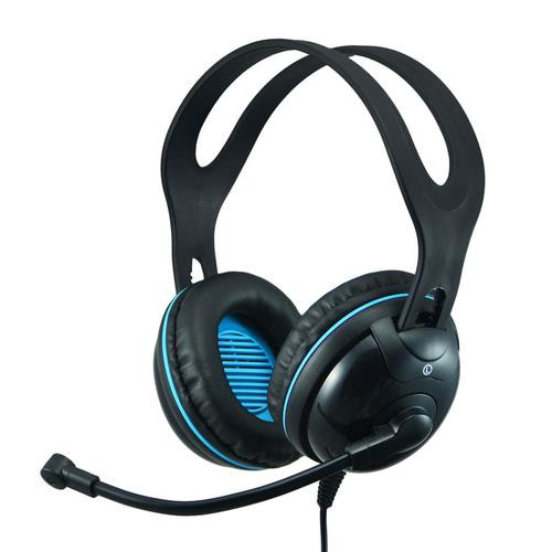 Andrea Communications EDU-455 Casque Avec fil Arceau Bureau/Centre d'appels USB Type-A Noir, Bleu - C1-1027600-1