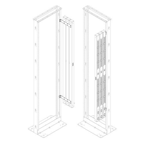 Tripp Lite  kit de support Noir Acier - SRPDU2PBRKT