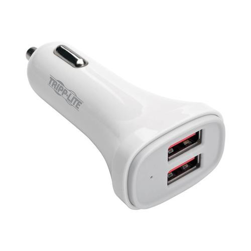 Tripp Lite  chargeur d'appareils mobiles Smartphone, Tablette, Universel Blanc Allume-cigare Auto - U280-C02-S2