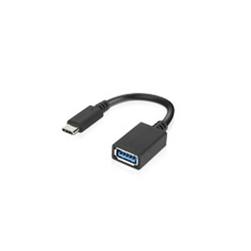 Lenovo  câble USB USB 3.2 Gen 1 (3.1 Gen 1) 0,14 m USB C USB A Noir - 4X90Q59481