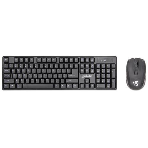 Manhattan  clavier Souris incluse Universel RF sans fil Noir - 178990