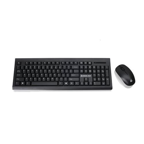 iogear  clavier Souris incluse Bureau RF sans fil Noir - GKM552RB