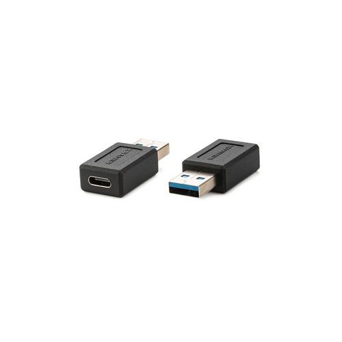 Kramer Electronics  changeur de genre de câble USB type–C female connector USB type–A male connector Noir - AD-USB3/AC